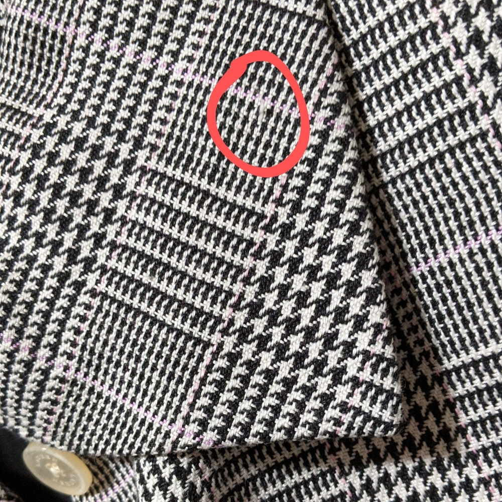 Ralph Lauren LRL linen plaid blazer jacket career boxy oversized collar … - Picture 12 of 12